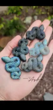 Hand-Carved Labradorite Snake | Crystal Gemstone | Animal Totem
