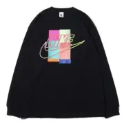 Nike X Atmos NRG Air MAX Long Sleeve Shirt Tee Black MultiColor CI3200-010 Men L