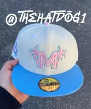 New era LMP Mexico Serie Del Caribe White/ Blue 59fifty Fitted Hat Size 7 1/2