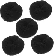 FRCOLOR 5pcs Bun Hair Maker for Short Thin Hair Soft Donut for Women for Ballet Dance and DIY Styles and Versatile