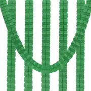 6Pcs 9.8ft Four-Leaf Paper Flower Garland Hanging Streamers, Dark Green