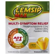 Lemsip Max Multi-Symptom Relief Lemon 10 Pack