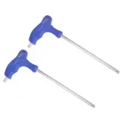 8mm Ball End Hex Key T-Handle Wrench Spanner, Metric CR-V Steel 2 Pcs