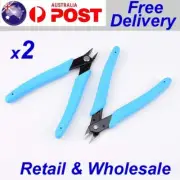 2 x Flush Side Cutters Precision Shear Wire Snips Pliers Tool Diagonal Mini