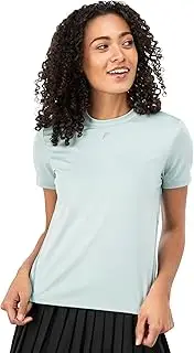 [Franklin Sports] Women's Active Performance Pickleball Top - Short Sleeve T-Shirt - Running, Yoga, Gym + Lifestyle Tee