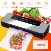 Automatic Vacuum Sealer Food Packing Machine with 30PCS Vaccum Food Bags AU Plug