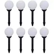 NNEVL Outdoor Pathway Lamps 8 pcs LED 15 cm with Ground Spike