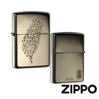 在飛比找momo購物網優惠-【Zippo】台灣島圖防風打火機(美國防風打火機)