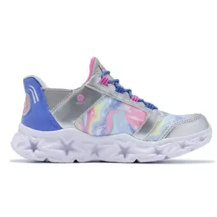 Skechers 燈鞋 S Lights-Galaxy Light Slip-Ins 中童鞋 銀 套入式 小朋友 發光 303707LSMLT