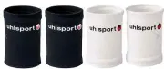 NWT Uhlsport TIBIA SUPPORT Pads Shinguard Sleeves BLACK+WHITE 2 Pair $18 Senior