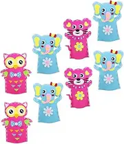 Abaodam 8Sets DIY Animal Hand Puppet Kits for Creative Craft to Boost Imagination and Coordination Safe Non Woven Materials for Family Fun and Learning