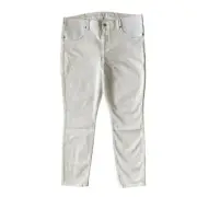 7 for all man kind size 32 white the ankle skinny super skinny stretch jeans