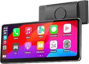 MINIX 8.9 Inch Portable WirelessCarplay and Android Auto HD 60FPS Touchscreen. Buit-in1WSpeaker,FMTransmitter, 3.5mm AUX Output and Dual Bluetooth Connection. Magnetic Mount Included. [CP89-HD]