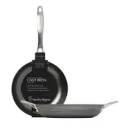 Stanley Rogers 2pc Lightweight Cast Iron Bundle Frypan 24cm + Cooks Pan 30cm