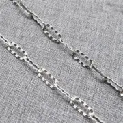 925 Sterling Silver Unfinished Paperclip Chain for Necklace Bracelet 100cm