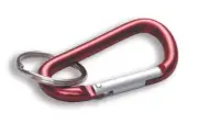 Lucky Line 46170 Large C-Clip with Split Key Ring Red 10 Per Pack