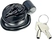 HGDTYRI Plastic Penis Cage with Labia, Male Flat Chastity Cage, Chastity Belt Penis Cage with 5 Cock Rings Sex Toy for Men Couples