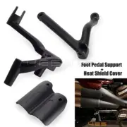 Passenger Footpegs Support w/ Heat Shield Guard For Harley Sportster S RH1250S