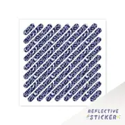 Reflective Frame Stickers Safety Decal MTB Bike Mountain Biking BLUE WILD