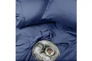Sheraton Luxury Bamboo Cotton Single Bed Fitted Sheet Pillowcase Set Deep Blue