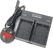Dual-Channel Mains Battery Charger for LP-E6 LP-E6N Canon EOS 6D 7D 70D 60D 5D Mark III 5D Mark II DSLR Cameras