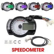 Universal LCD Digital Motorcycle Speedometer Tachometer Gauge Odometer 15000RPM