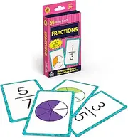 Carson Dellosa Fraction Flash Cards, Math Flash Cards with Fraction Facts from Whole Number to Ninths, 3rd, 4th, 5th Grade, Math Game for Kids Ages 8+ (54 Cards)