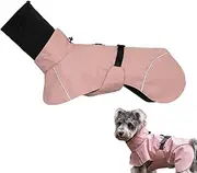 Small Dog Raincoat | Double Collar Waterproof Dog Raincoat,Adjustable Reflective Pet Poncho Lightweight Jacket Clothes for Medium Doggy, Puppy & Outdoor