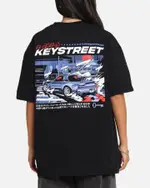 [KEY STREET] Key Street Send It T-shirt Black - Size L L Black