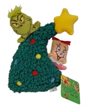 The Grinch & Cindy Lou Squeaky Christmas Tree Pet Dog Plush Toy NEW
