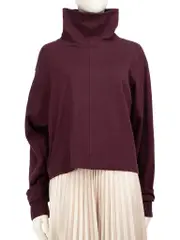 Purple Roll Neck Top
