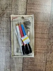 Vintage Dressmaker Chalk Marking Pencils set with Brush Eraser Made in Japan