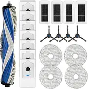 (20 Pack) X5 Pro Omni Replacement Parts fpr ECOVACS DEEBOT X5 Omni/ X5 Pro Omni Robot Vacuum Cleaner, 1 Roller Brush, 4 Side Brushes, 7 Dust Bags, 4 HEPA Filters, 4 Mop Pads, Accessories Kit