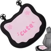 Car Seat Cushion, Cute Car Seat Cushion | Comfortable Plush Seat Cushion, Cute Cat Pattern, Non-Slip Seat Cushion for Long Hours Sitting Driving
