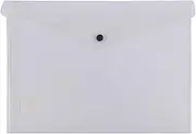 Bantex Document Wallet A4 Polypropylene, Button Closure Clear Single Unit [Item No. 100851894]