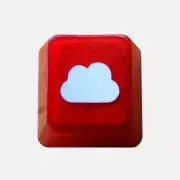 Translucent Cloudy[Red Edition] Novelty Doubleshot Cherry MX Custom Keycap