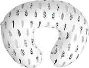 ALVABABY Nursing Pillow Cover Slipcover 100% Organic Cotton Soft and Comfortable Feathers Maternity Breastfeeding Newborn Infant Feeding Cushion Cover ZT01-AU
