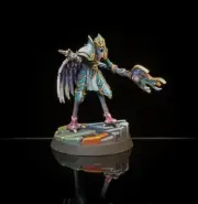 Pro Painted Warhammer Miniature WarCry Disciples Of Tzeentch Warlock
