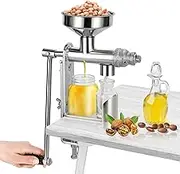 CGOLDENWALL Manual Cold Oil Press Machine Household Oil Extractor Peanut Nuts and Seed Oil Expeller for Physical Press and Continuous Expelling