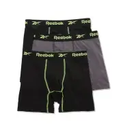 Reebok 213WB23 Anti Microbial Performance Boxer Briefs - 3 Pack