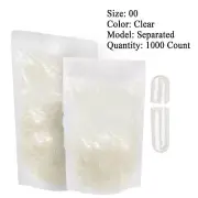 Gelatin Size 00 Separated Capsules 1000 Count Capsules Empty Capsules
