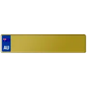 Australia Australian Flag Euro European License Plate Number Plate Custom Alu