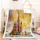 Beautiful Orange Cloud Scenery 3D Warm Plush Fleece Blanket Picnic Sofa Couch