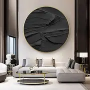 Abstract Hand Painted Knife 3D Wave Pictures Home Decor Wall Art Flowers Oil Painting on Canvas Handmade Floral Paintings
