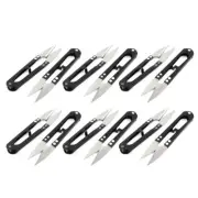 Metal Grip Fishing Line Cross Stitch Craft Yarn Scissors Thread Cutter 12pcs