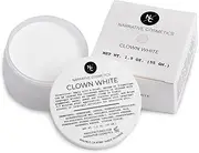 Narrative Cosmetics Clown White Cream Makeup, Quick Drying Professional Face Paint for the Stage, Film, Halloween, and Cosplay, 1.9 Oz.