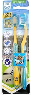 NRL Gold Coast Titans Toothbrush (Pack of 2)