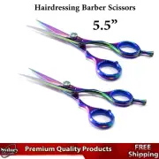 Professional Salon Designers Lightweight Hair Cutting Scissors Multi Color