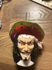 New In Box Vintage Figural Captain Morgan Pirate Head Bottle Topper Pourer Spout