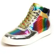 FI-2384 Multi Color Lace up High top Sneaker Encore by Fiesso